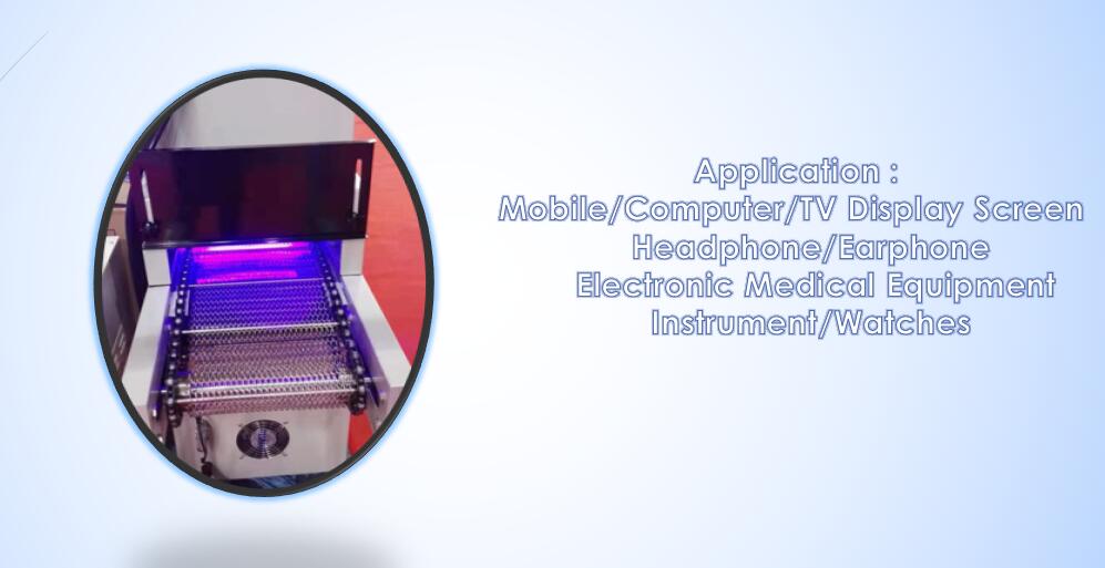 LED UV curing oven coating machine for uv glue/ink/varnish/paint application